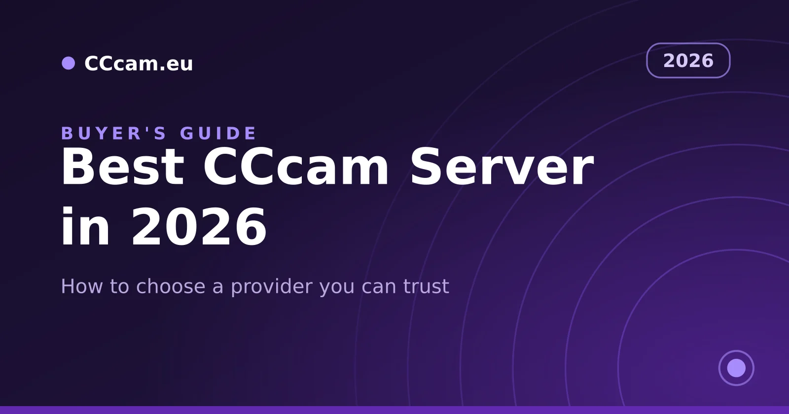 Best CCcam server in 2026 buyer's guide cover