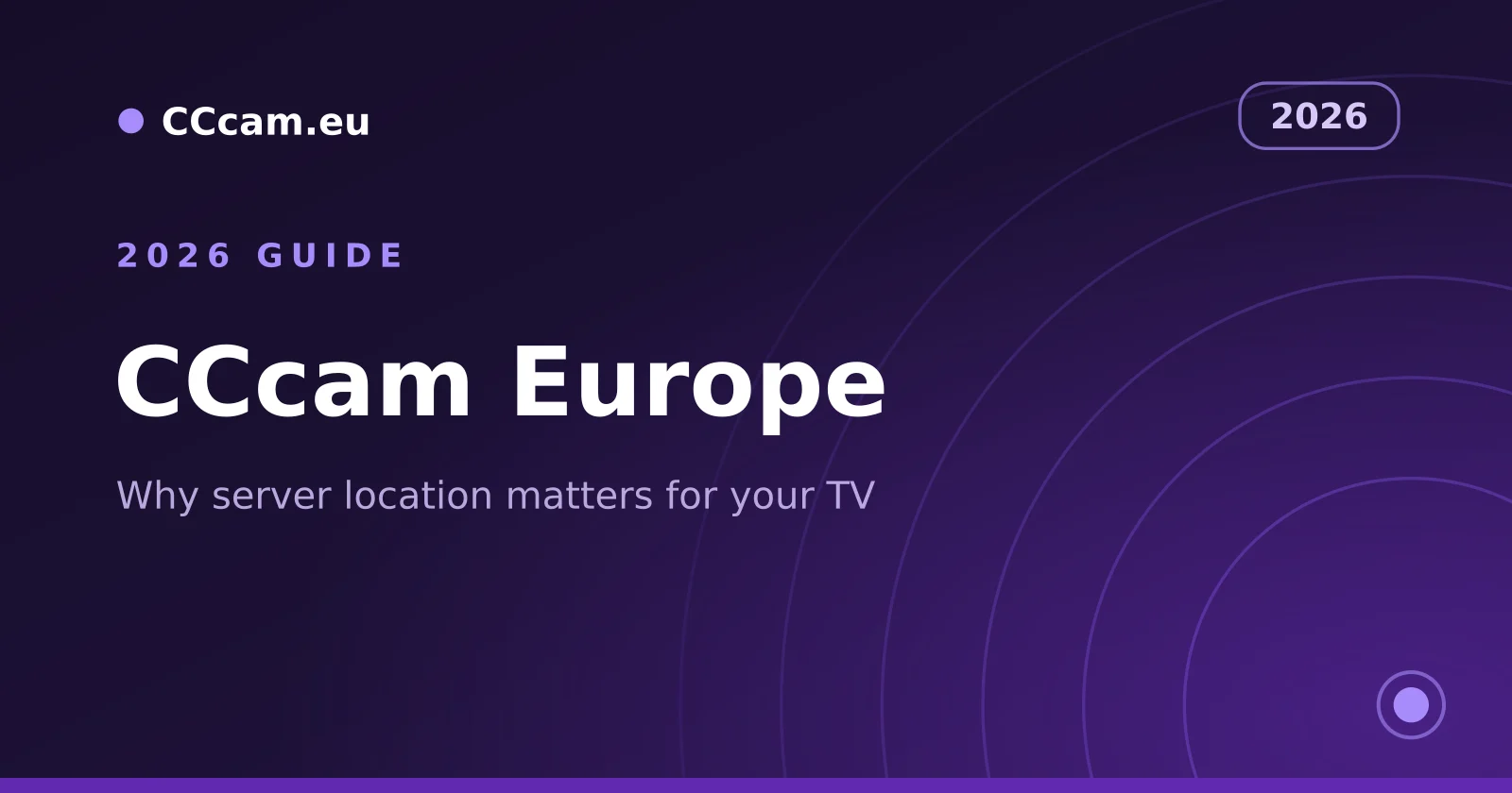 CCcam Europe 2026 guide - why server location matters